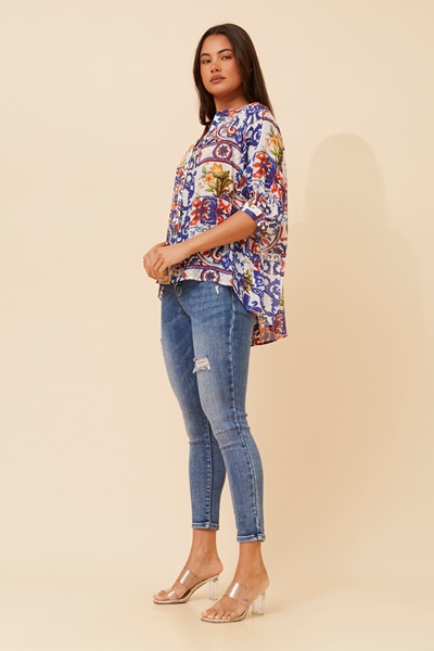 BELINA ABSTRACT PRINT SHIRT