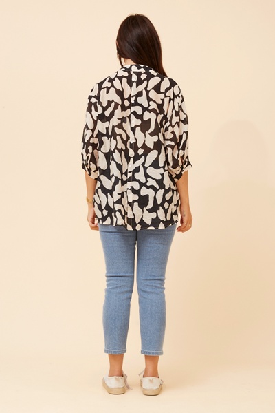 BELINA ABSTRACT PRINT SHIRT