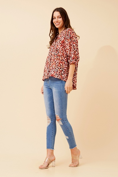BELINA ANIMAL PRINT SHIRT