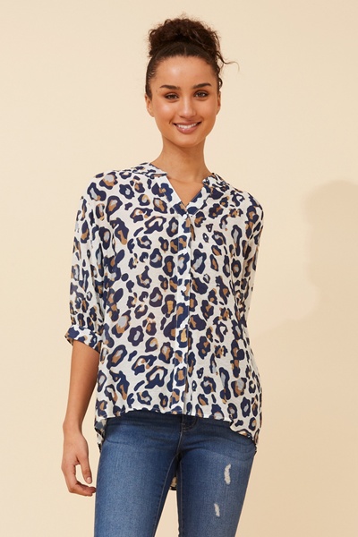 BELINA ANIMAL PRINT SHIRT