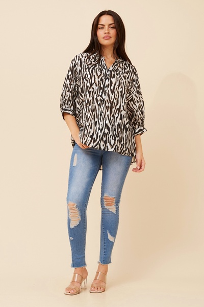 BELINA ANIMAL PRINT SHIRT