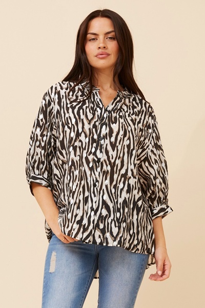 BELINA ANIMAL PRINT SHIRT