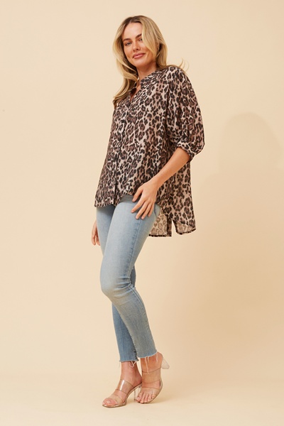 BELINA ANIMAL PRINT TOP