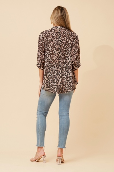 BELINA ANIMAL PRINT TOP