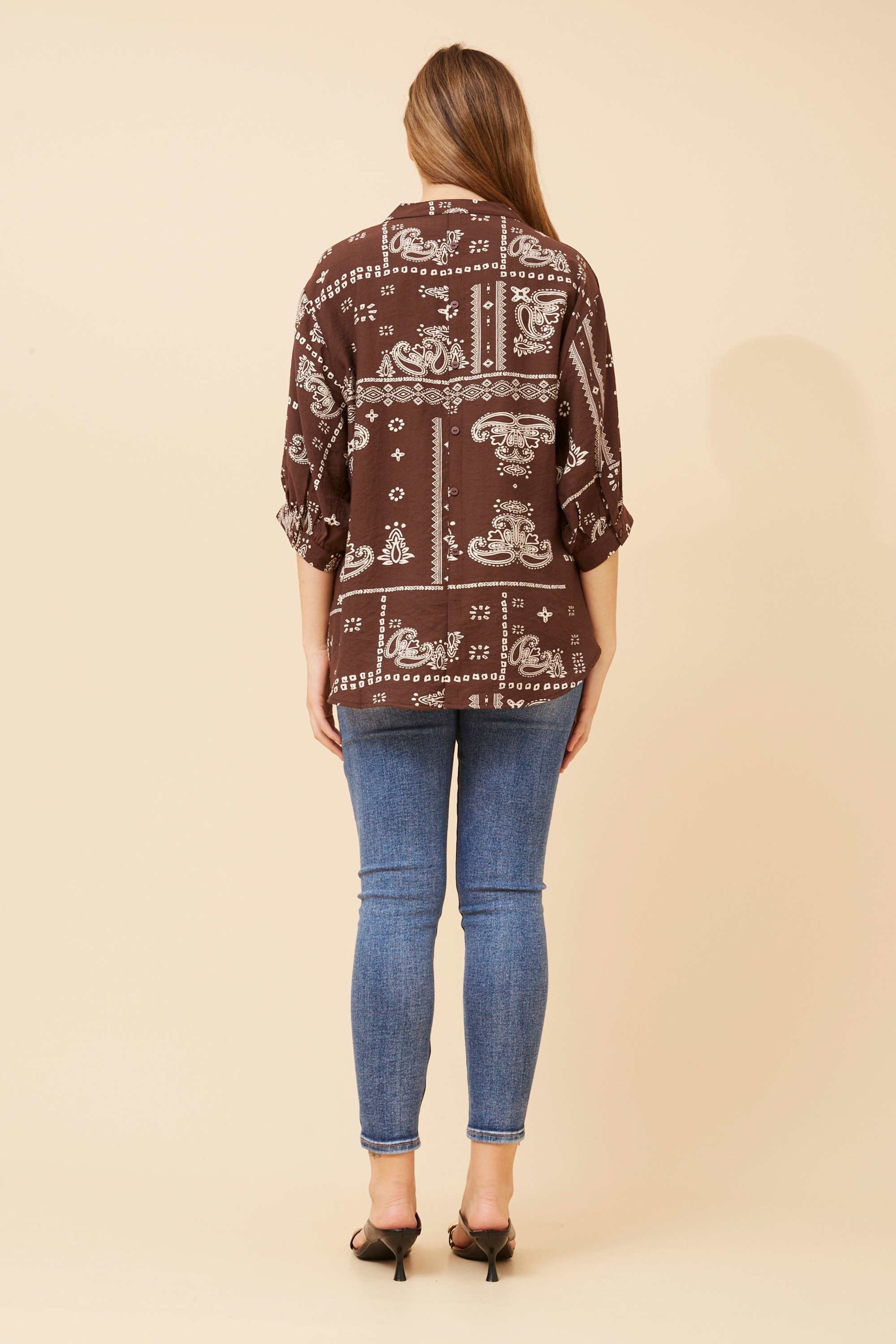 BELINA BANDANA PRINT SHIRT