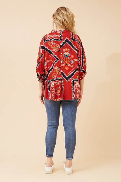 BELINA BOHO PRINT SHIRT
