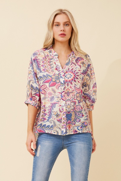 BELINA BOTANICAL PRINT SHIRT