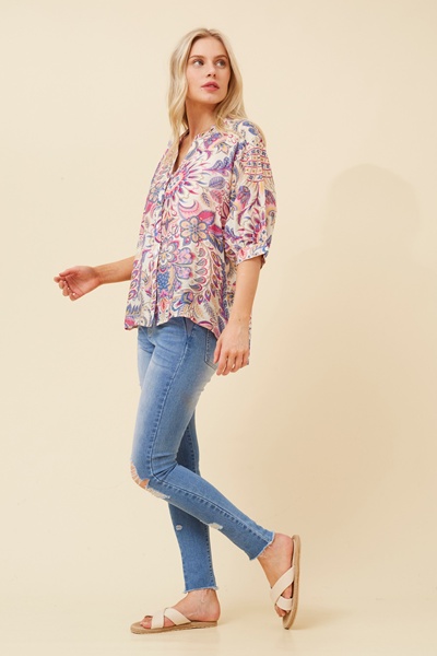 BELINA BOTANICAL PRINT SHIRT