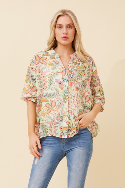 BELINA BOTANICAL PRINT SHIRT