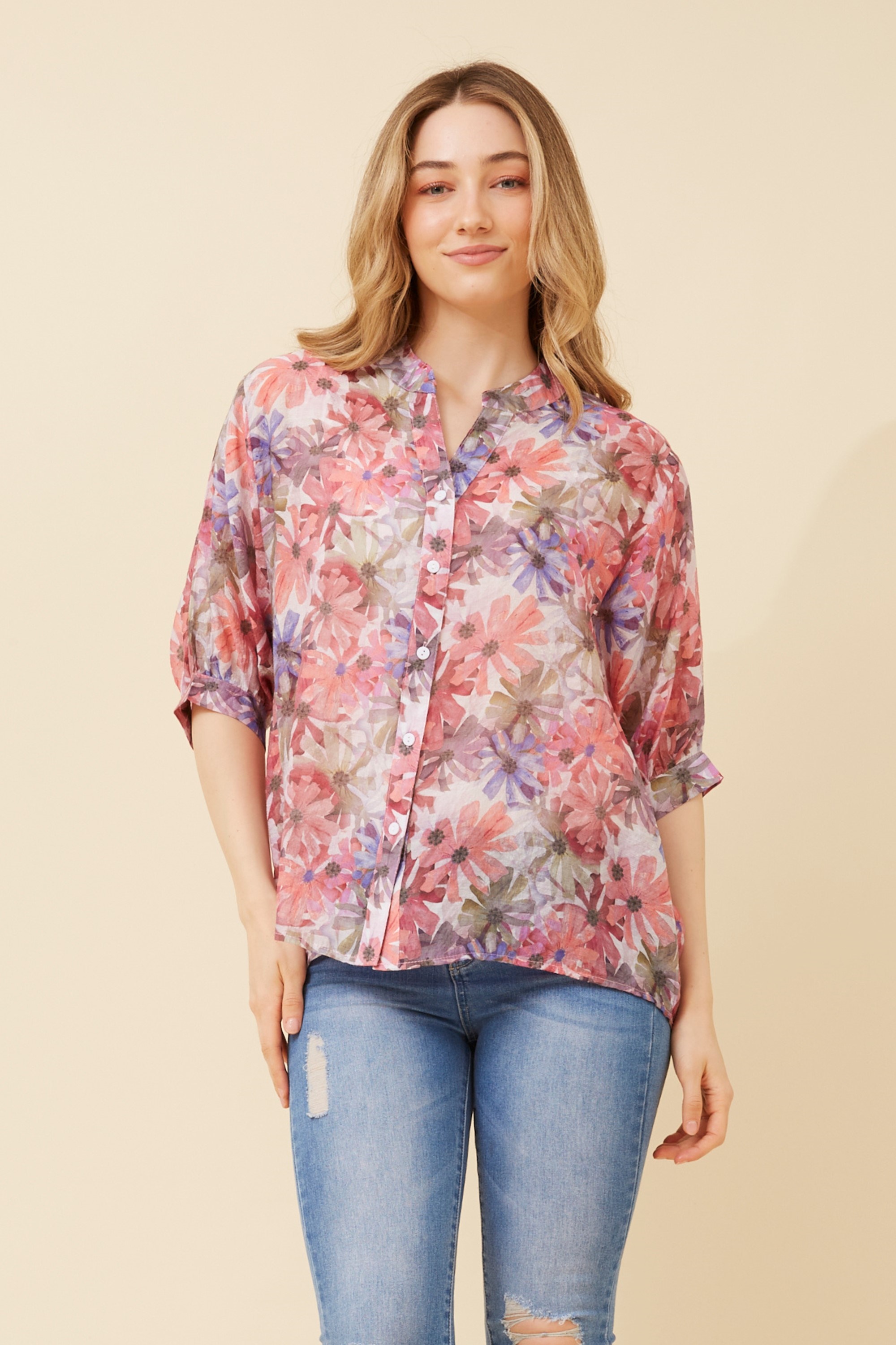 BELINA FLORAL PRINT SHIRT