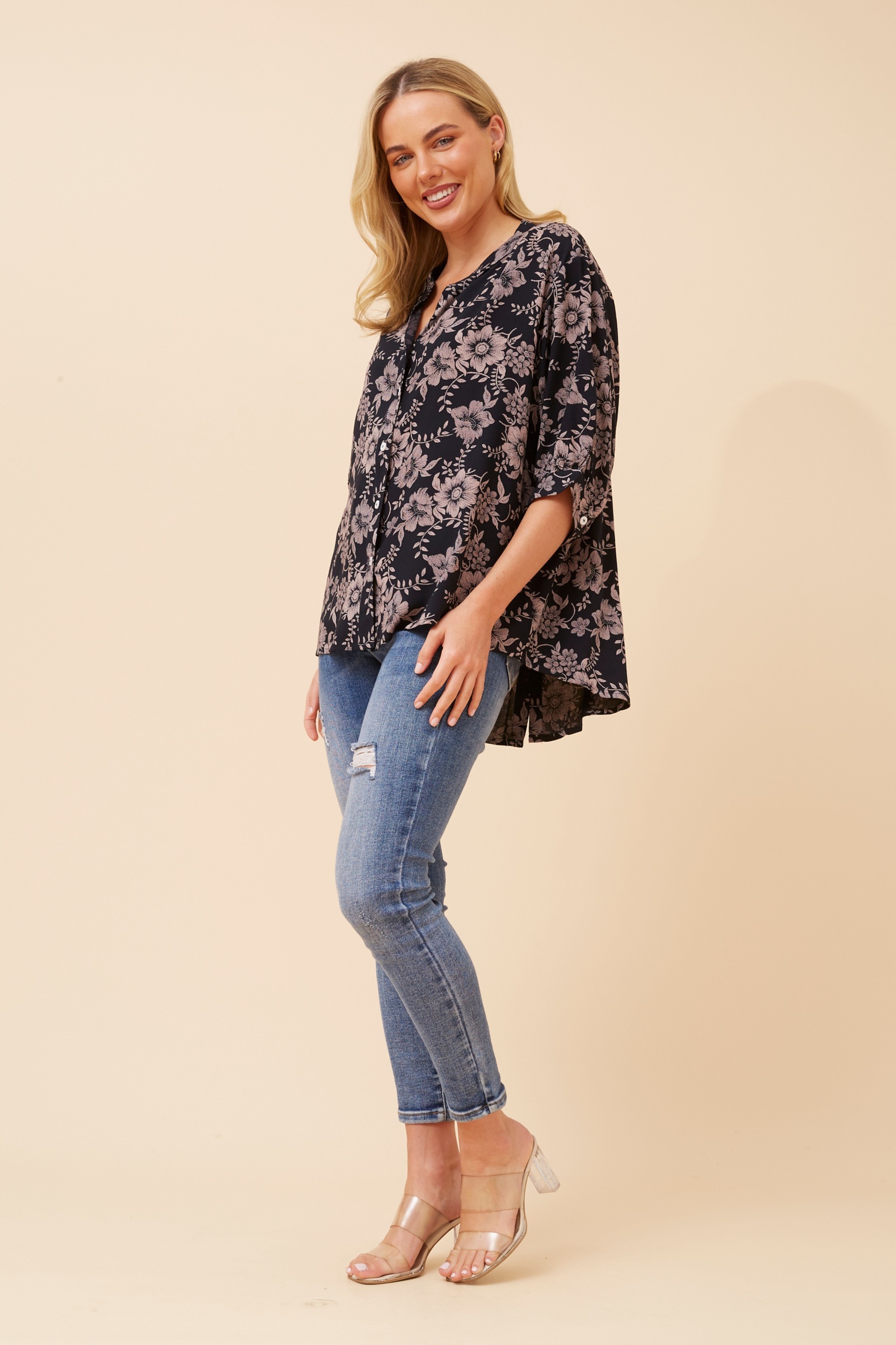 BELINA FLORAL PRINT SHIRT
