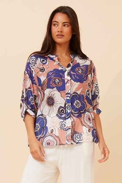 BELINA FLORAL PRINTED SHIRT