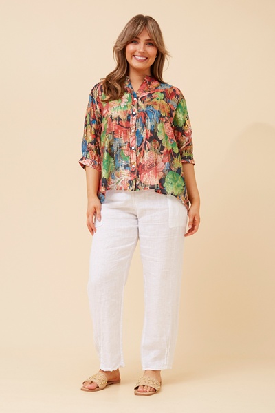 BELINA FLORAL SEQUIN TOP