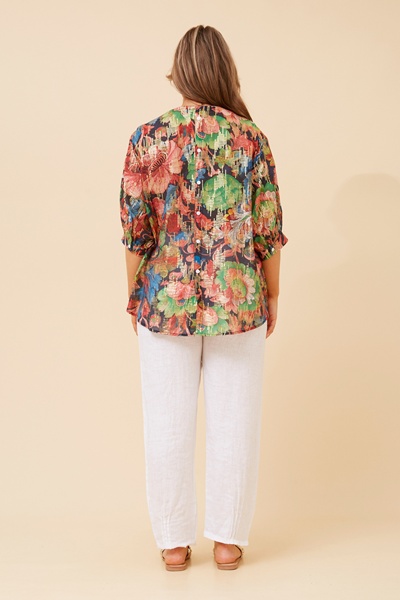 BELINA FLORAL SEQUIN TOP