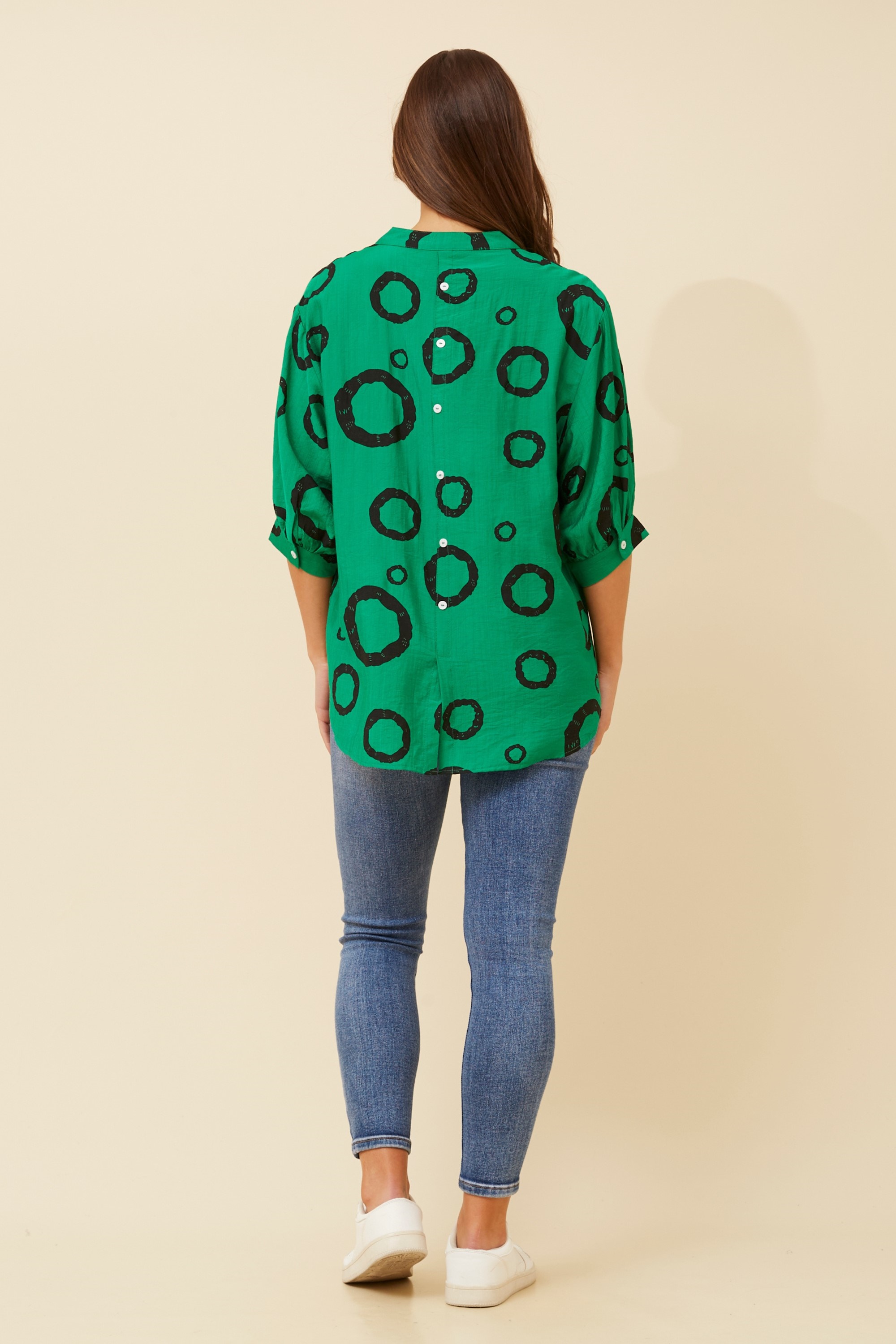 BELINA GEOMETRIC PRINT SHIRT