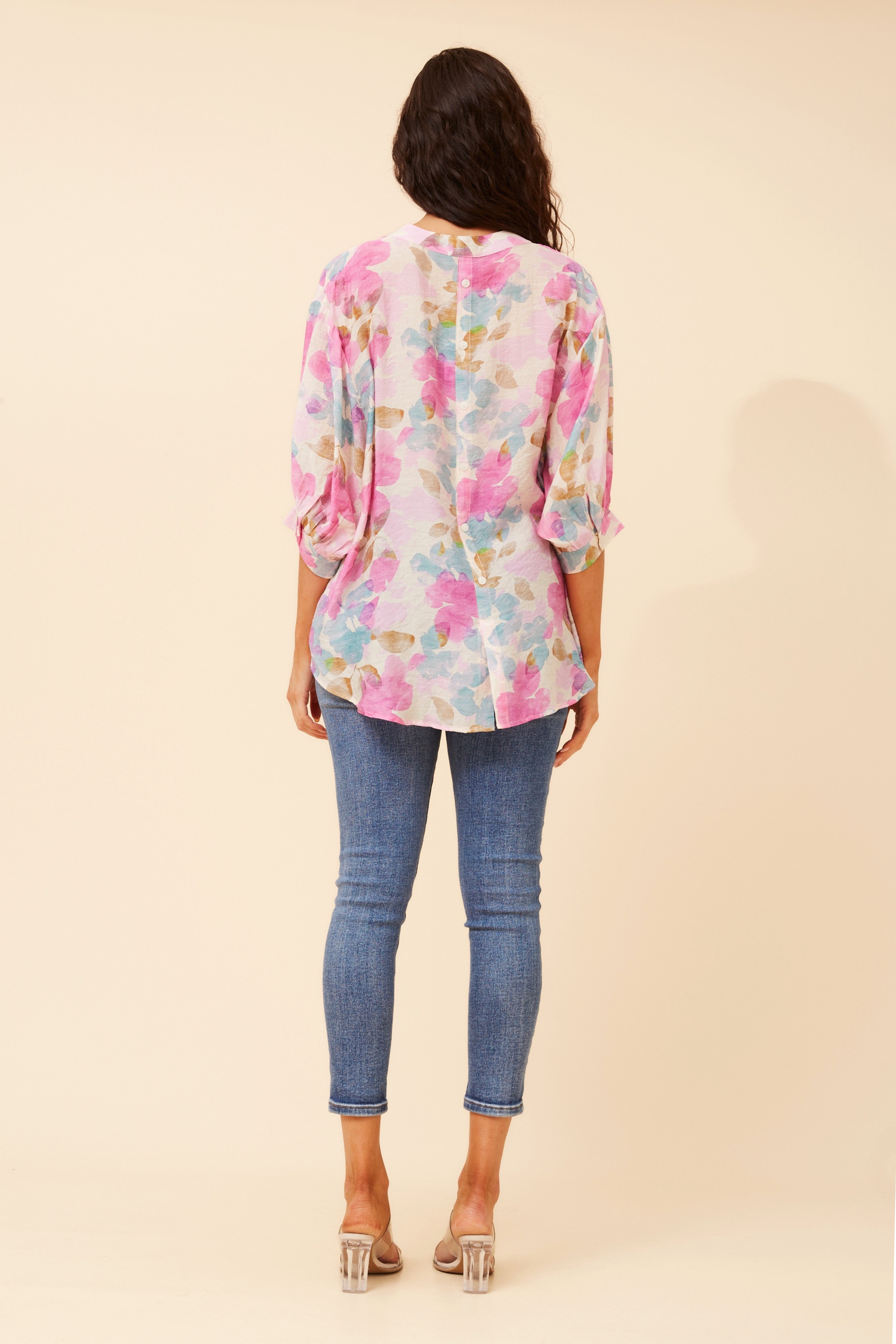 BELINA LEAF PRINT SHIRT