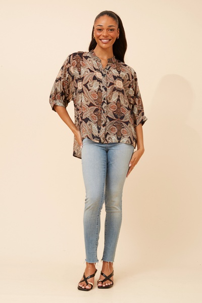 BELINA PAISLEY PRINT SHIRT