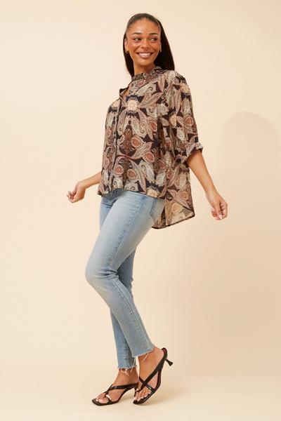 BELINA PAISLEY PRINT SHIRT