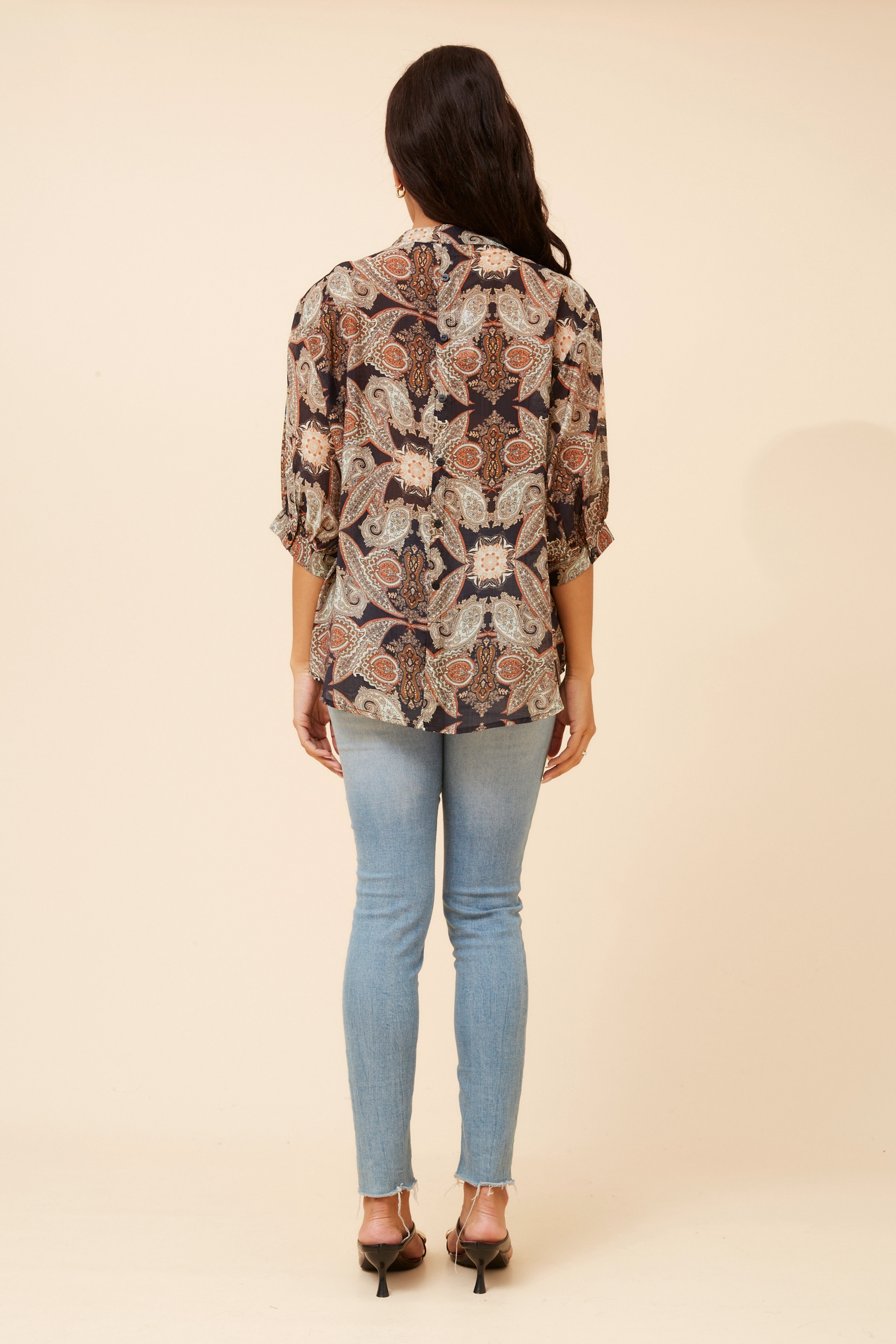 BELINA PAISLEY PRINT SHIRT