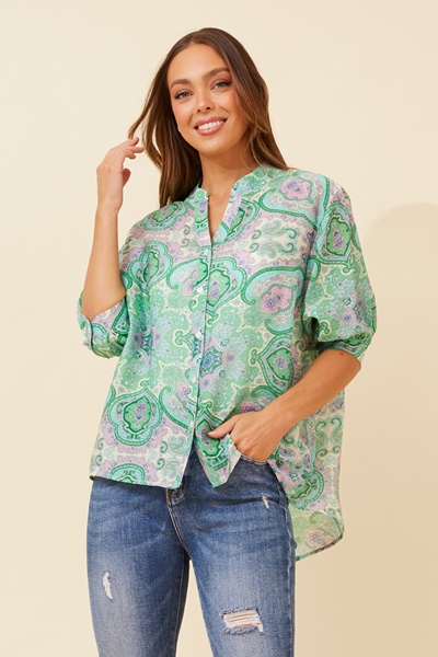 BELINA PAISLEY PRINT TOP