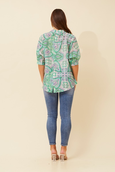 BELINA PAISLEY PRINT TOP