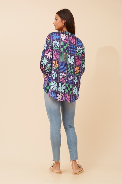 BELINA PATCHWORK  PRINT SHIRT