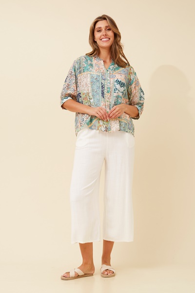 BELINA PATCHWORK PRINT TOP