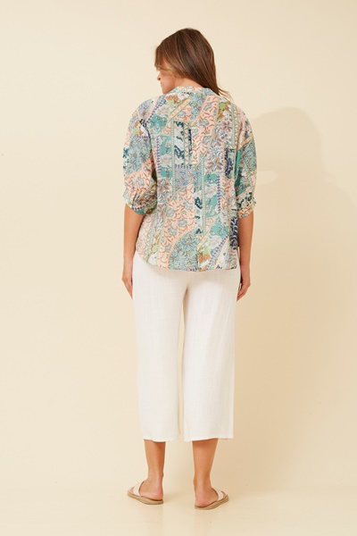BELINA PATCHWORK PRINT TOP