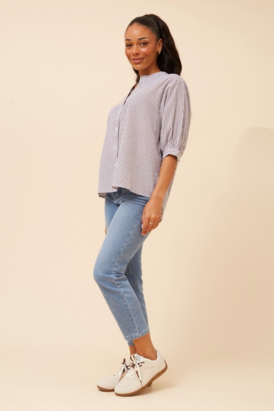 BELINA STRIPE PRINT SHIRT