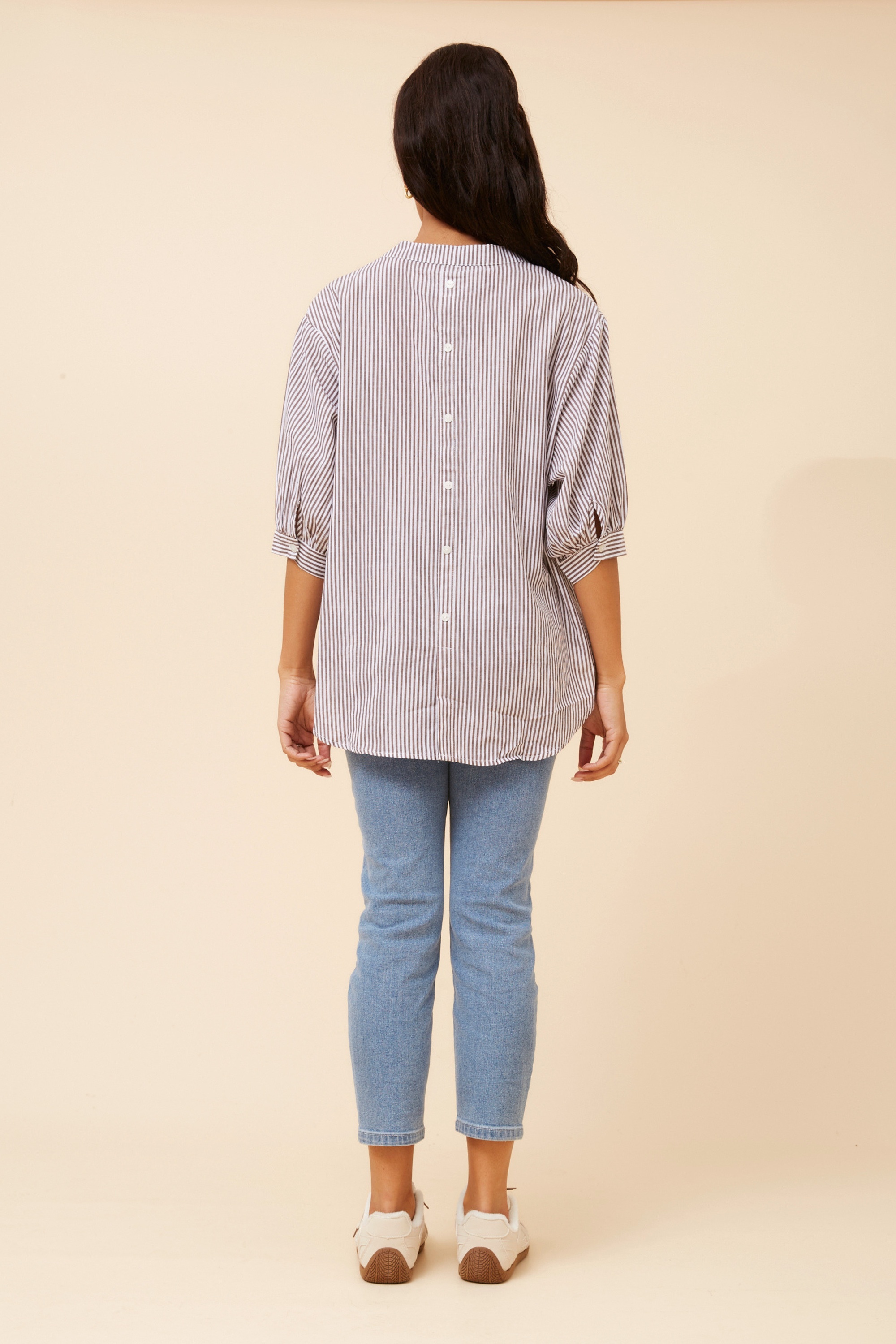 BELINA STRIPE PRINT SHIRT
