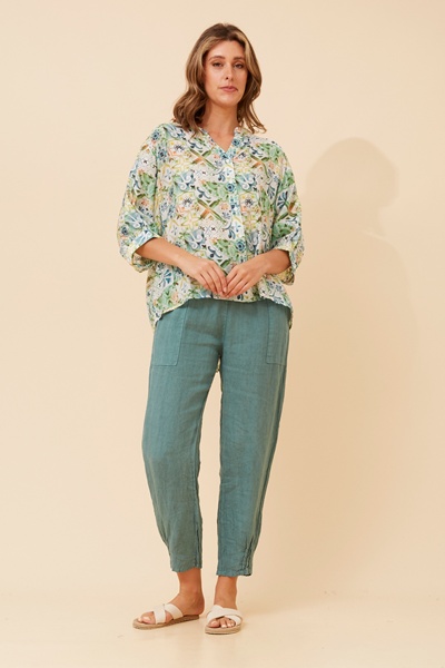 BELINA TILE PRINT SHIRT