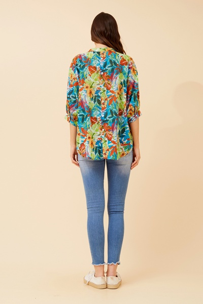 BELINA TROPICAL PRINT SHIRT
