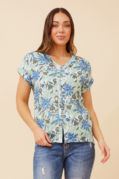 BELLA FLORAL TOP