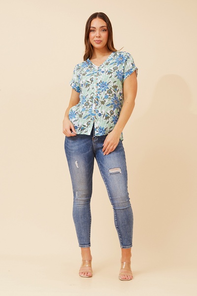 BELLA FLORAL TOP