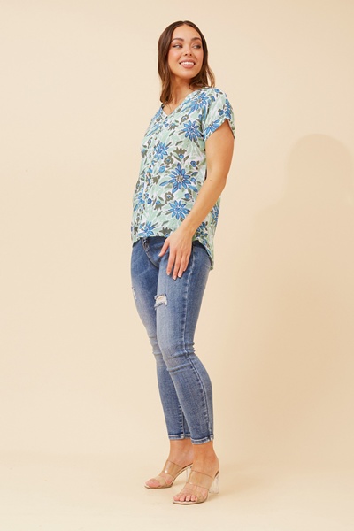 BELLA FLORAL TOP