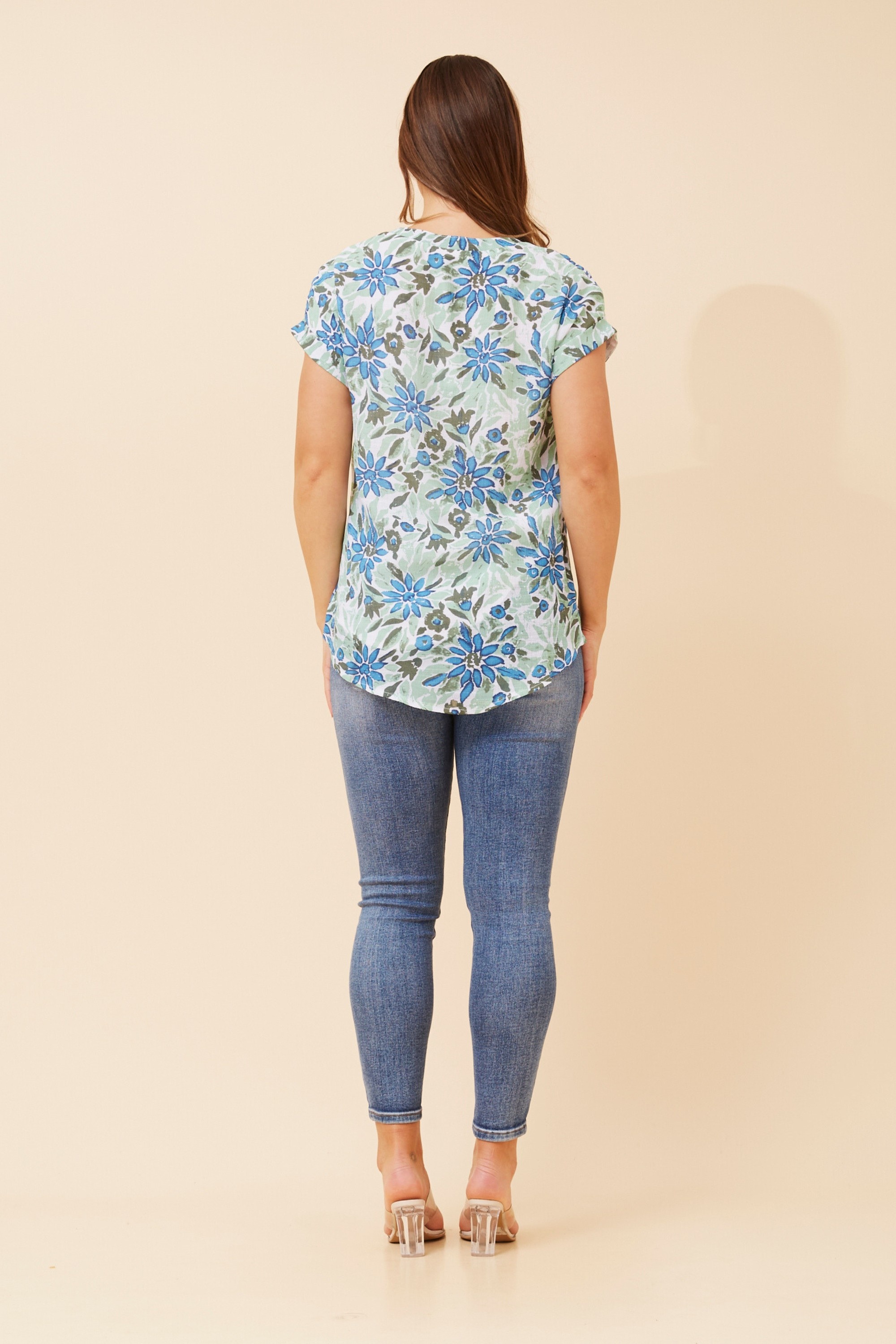 BELLA FLORAL TOP
