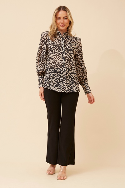 BELLE ANIMAL PRINT SHIRT