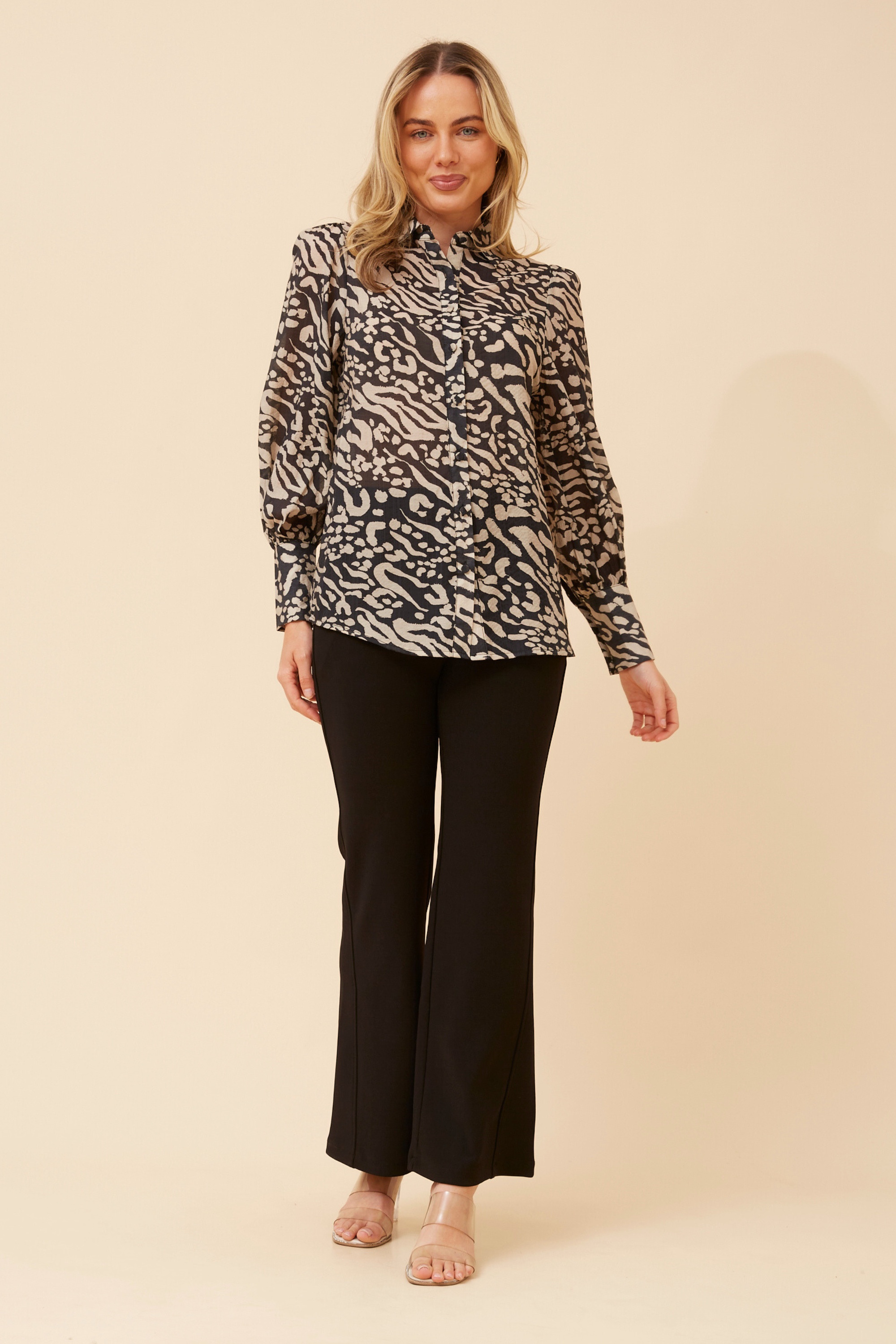 BELLE ANIMAL PRINT SHIRT