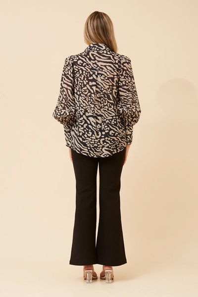 BELLE ANIMAL PRINT SHIRT