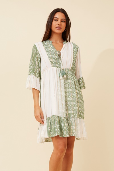 BELVIA BOHO SHORT DRESS