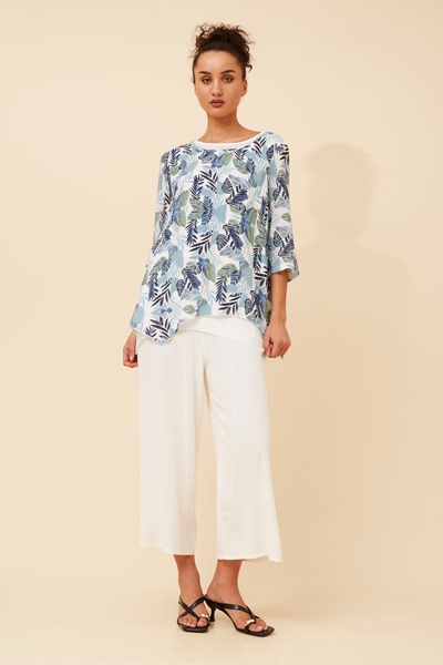 BENI LEAF PRINT TOP