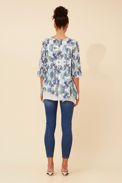 BENI LEAF PRINT TOP
