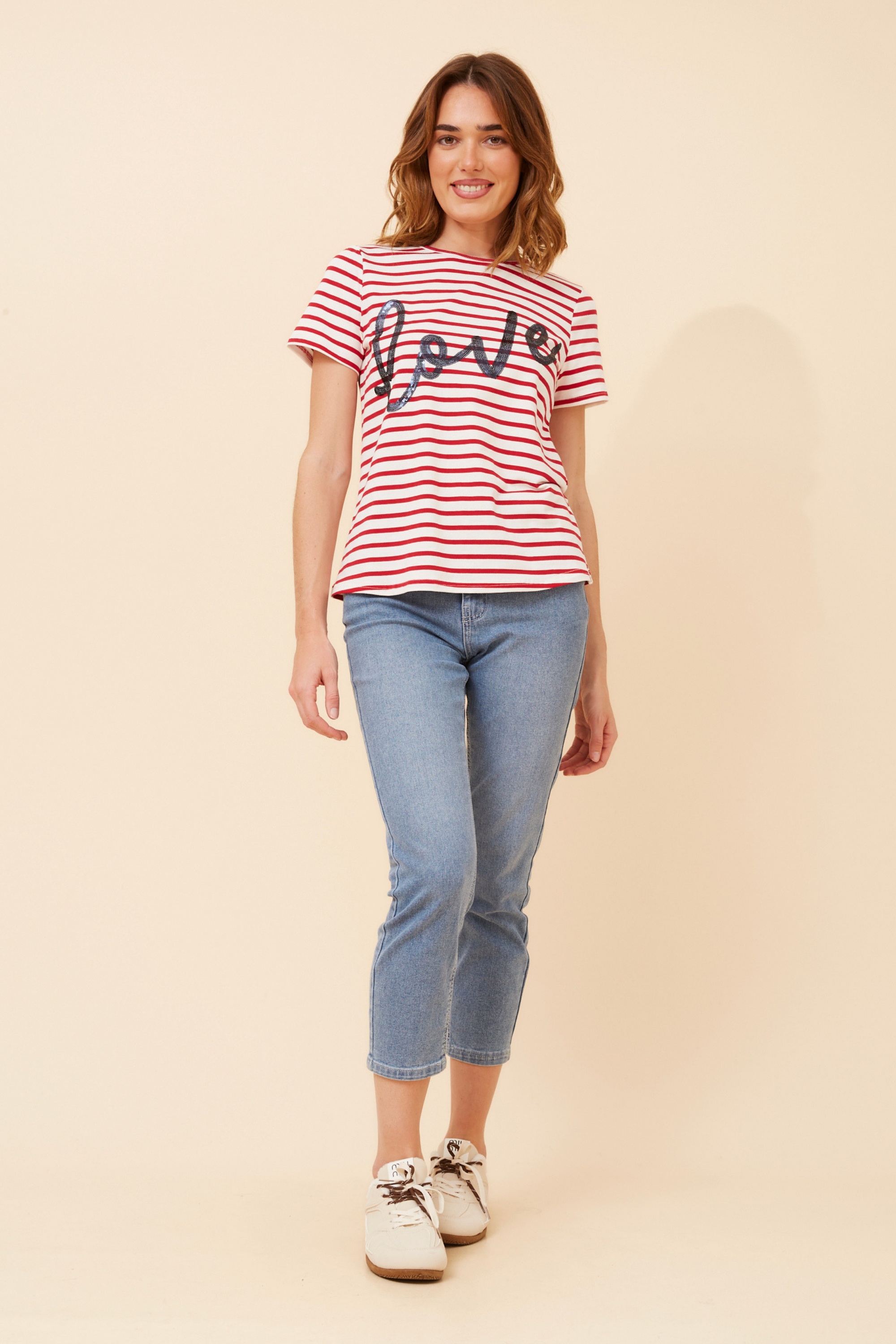 BENNETT STRIPE PRINT T-SHIRT
