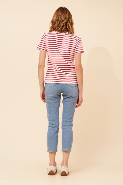 BENNETT STRIPE PRINT T-SHIRT