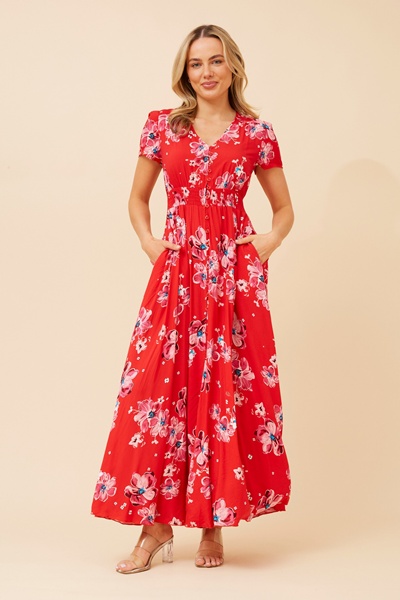 BERNITA FLORAL MAXI DRESS
