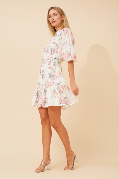 BERTINA FLORAL SHORT DRESS