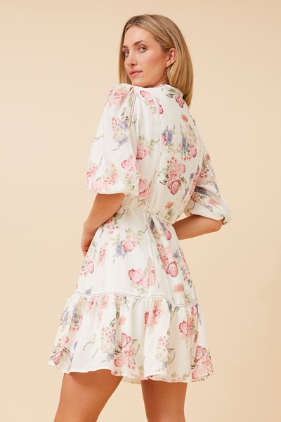 BERTINA FLORAL SHORT DRESS