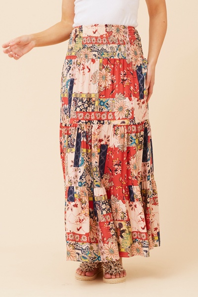 BETTINA BOHO MAXI SKIRT