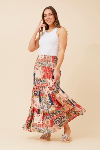 BETTINA BOHO MAXI SKIRT