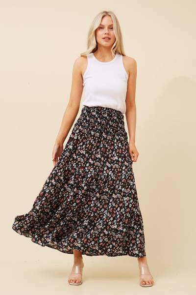 BETTINA FLORAL MAXI SKIRT